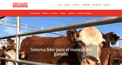 Desktop Screenshot of mecanoganadero.com.ar